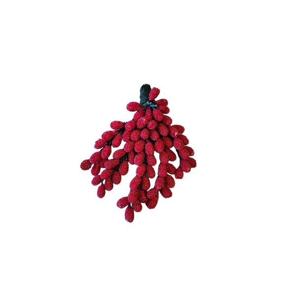 Vintage Sugared Hand Wired Berry Brooch (A1667) - Picture 3 of 4